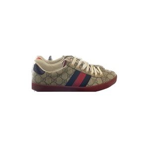 Men’s Gucci Supreme Ace GG Canvas Sneakers Size 41 EU Authentic